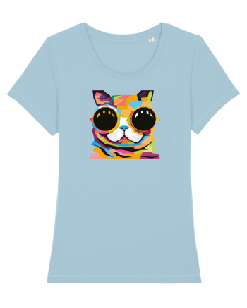 Funky Kitten Sky Blue