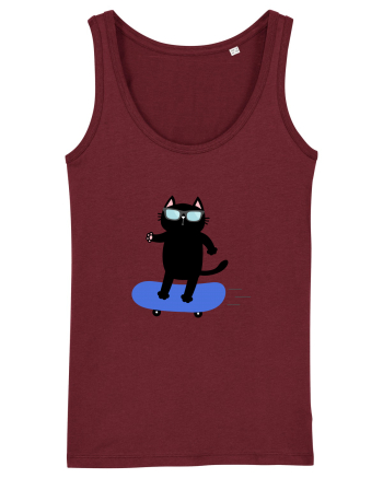Skating Burgundy