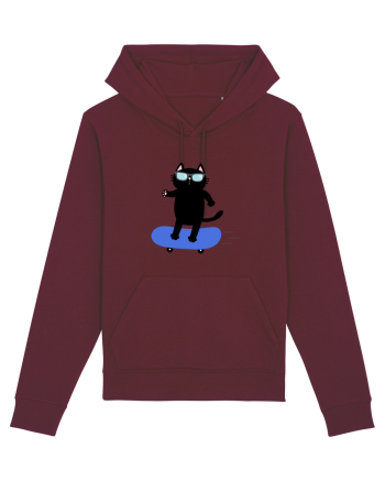 Skating Burgundy