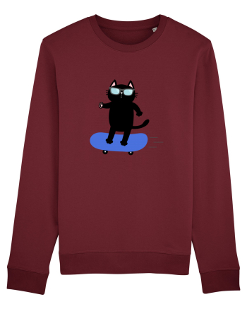 Skating Burgundy