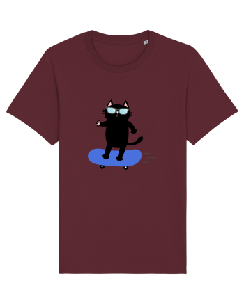 Skating Burgundy