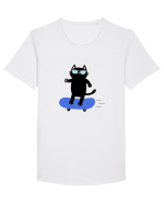 Skating Tricou mânecă scurtă guler larg Bărbat Skater