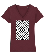 Multiple X Tricou mânecă scurtă guler V Damă Evoker