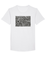 ZebraLand Tricou mânecă scurtă guler larg Bărbat Skater