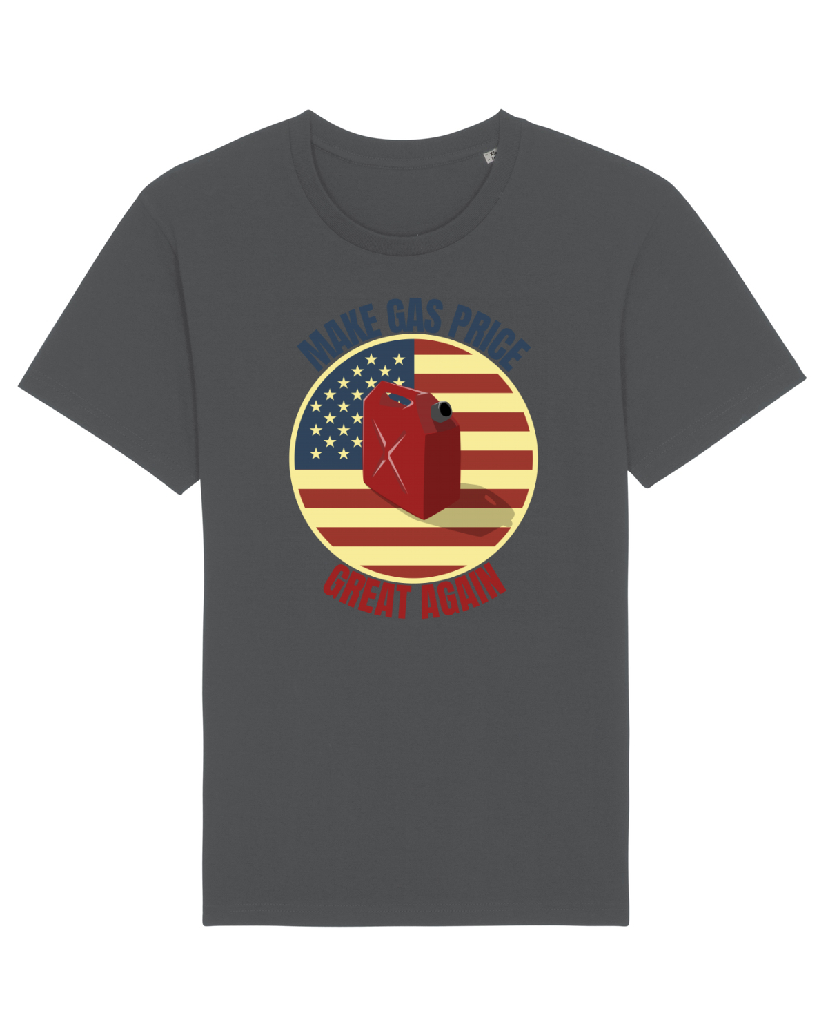 Tricou mânecă scurtă Unisex Rocker Anthracite