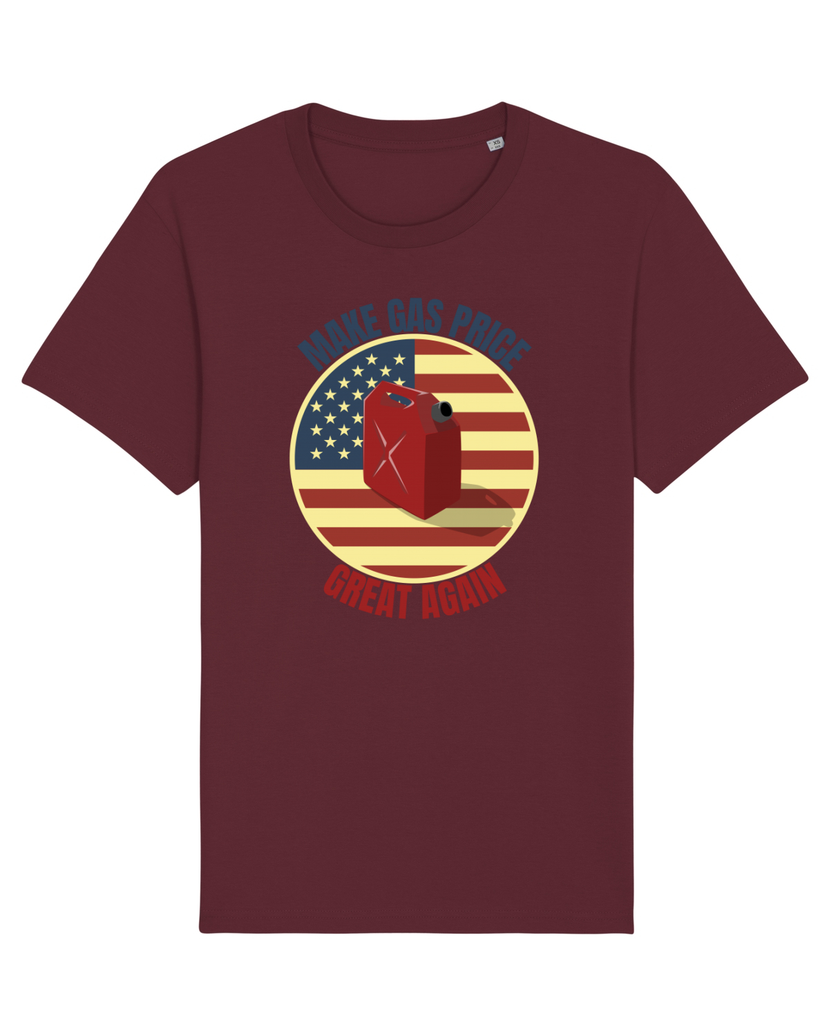 Tricou mânecă scurtă Unisex Rocker Burgundy