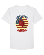 Make Gas Price Great Again  Tricou mânecă scurtă guler larg Bărbat Skater