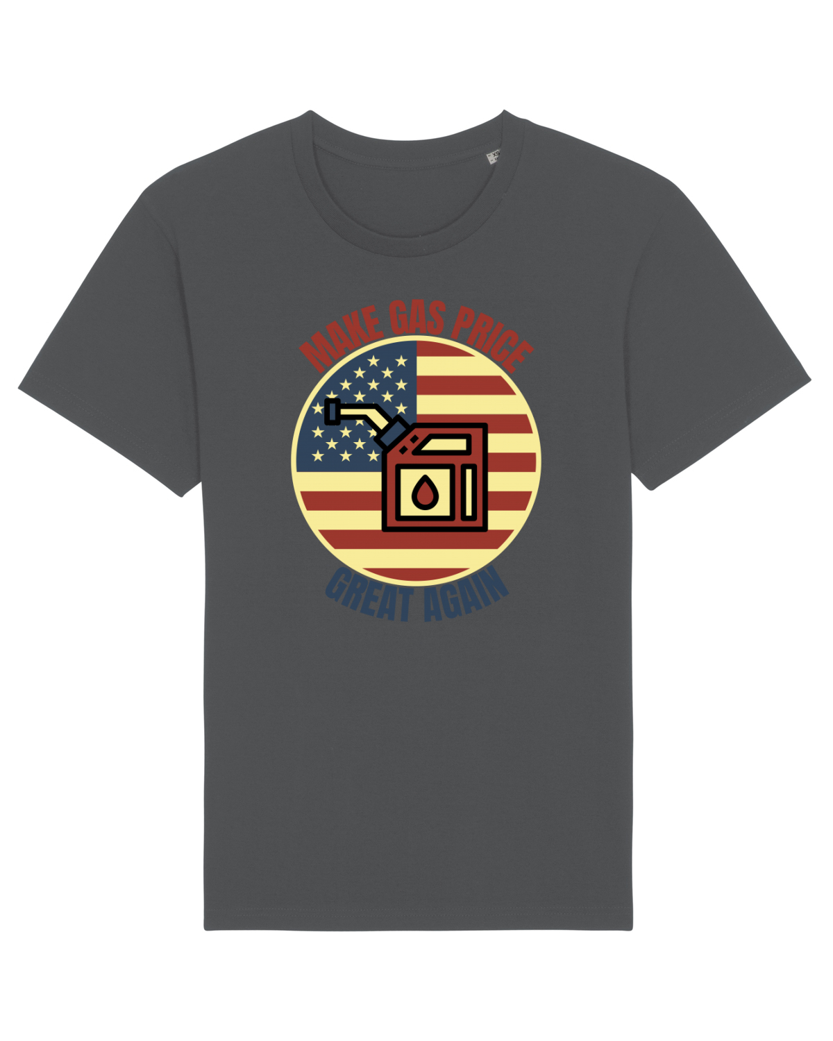 Tricou mânecă scurtă Unisex Rocker Anthracite