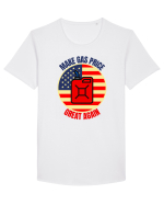 Make Gas Price Great Again  Tricou mânecă scurtă guler larg Bărbat Skater