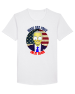 Make Gas Price Great Again  Tricou mânecă scurtă guler larg Bărbat Skater