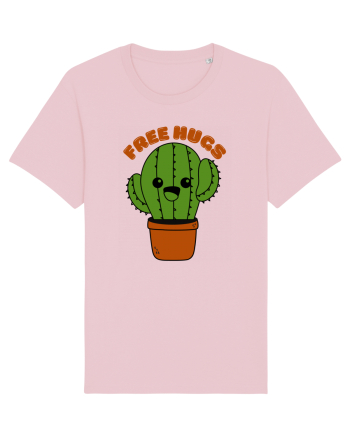 Free Hugs Kawaii Cactus Cotton Pink