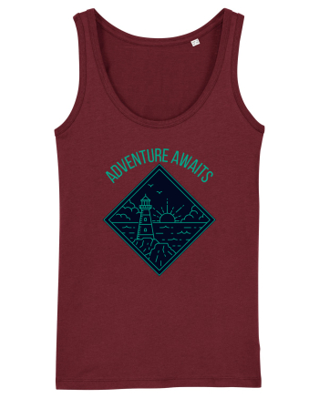 Adventure Awaits  Burgundy