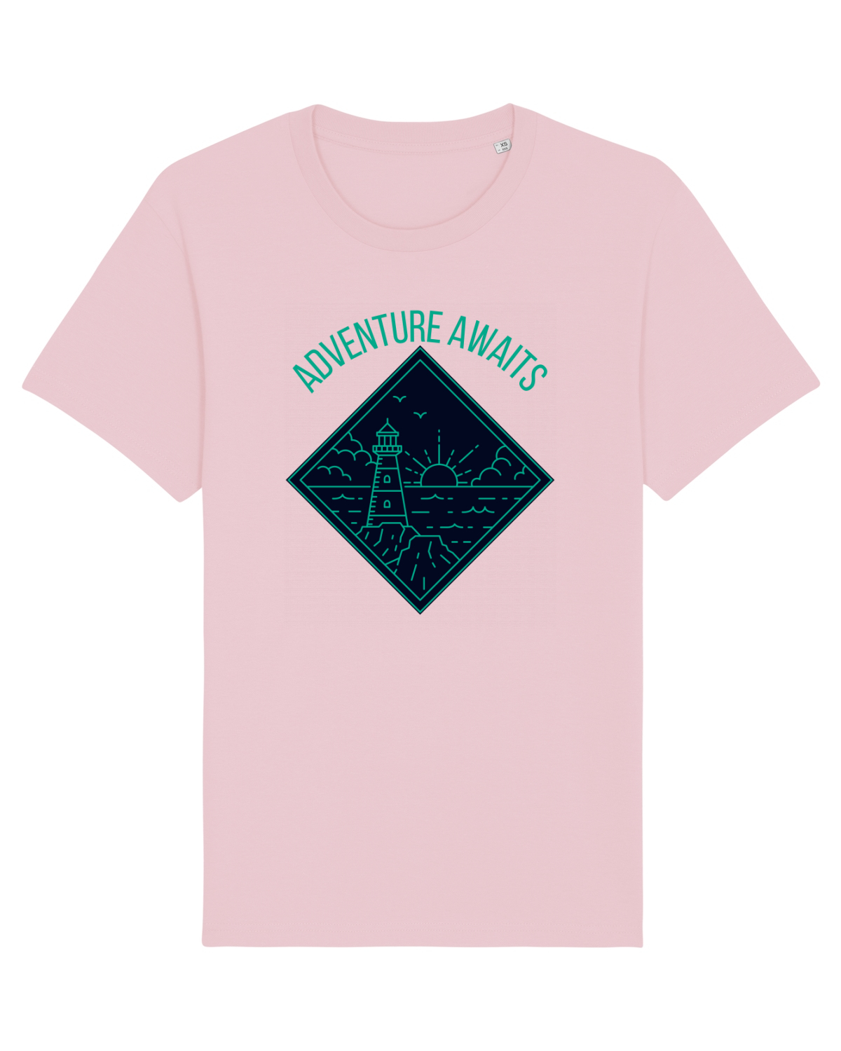Tricou mânecă scurtă Unisex Rocker Cotton Pink
