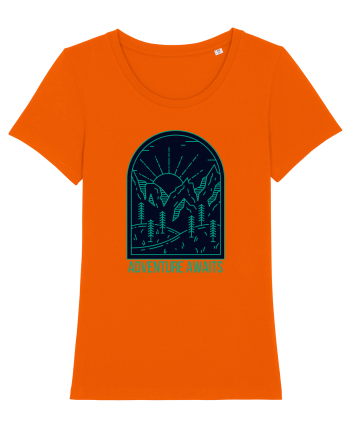 Adventure Awaits  Bright Orange