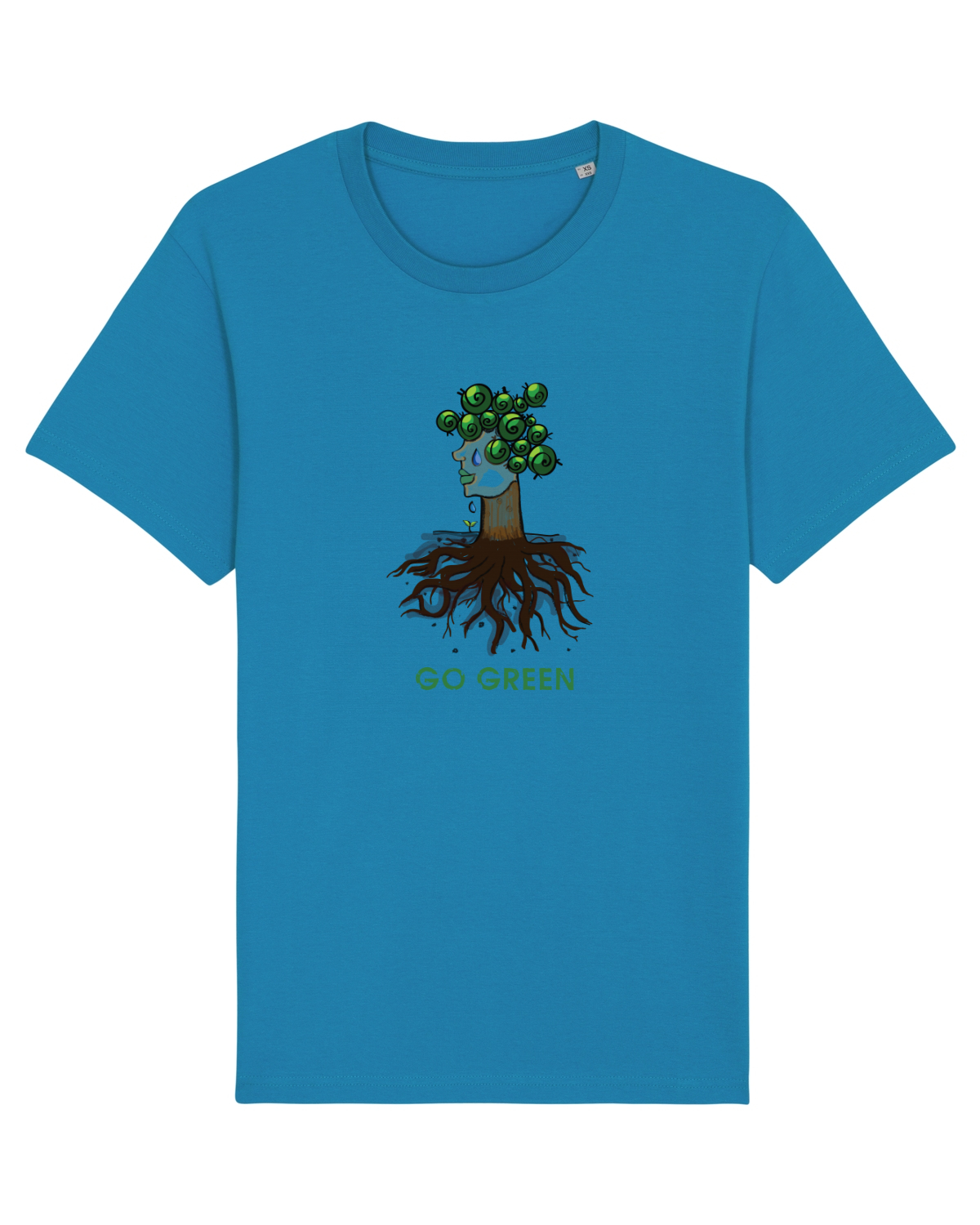 Tricou mânecă scurtă Unisex Rocker Azur
