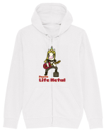Funny Rock Unicorn Hanorac cu fermoar Unisex Connector