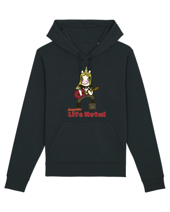 Funny Rock Unicorn Black