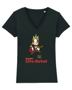 Funny Rock Unicorn Tricou mânecă scurtă guler V Damă Evoker
