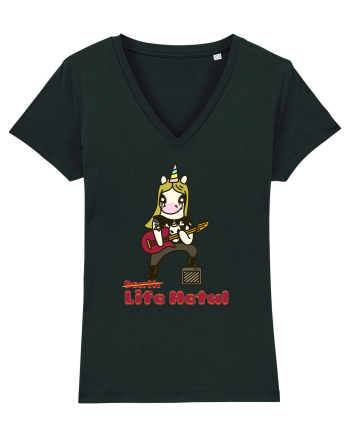 Funny Rock Unicorn Black
