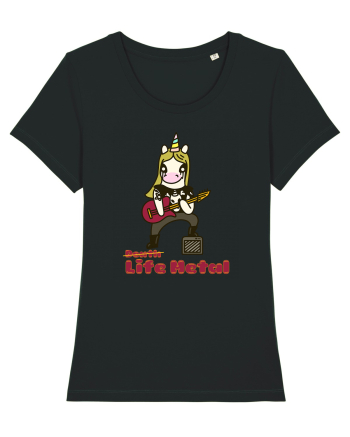 Funny Rock Unicorn Black