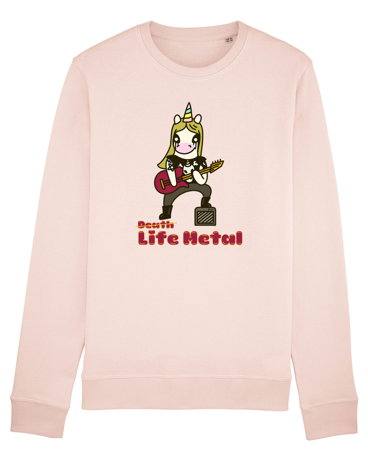 Bluză mânecă lungă Unisex Rise Candy Pink