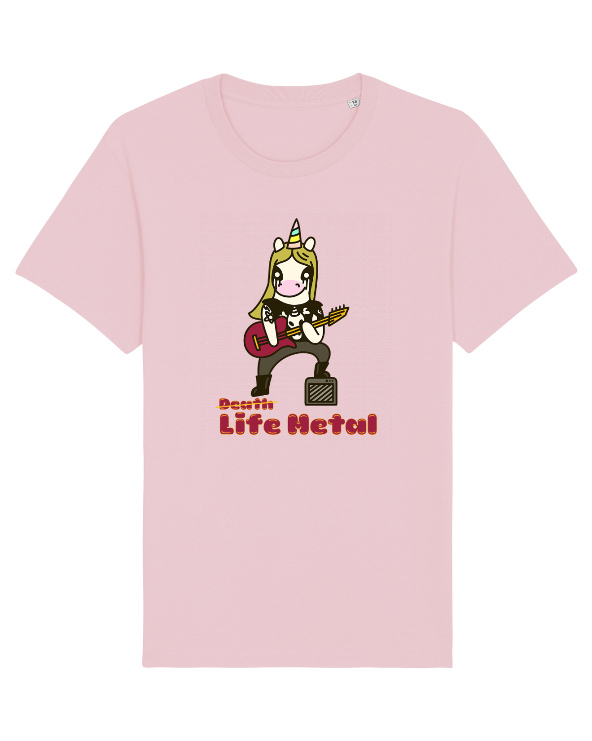 Tricou mânecă scurtă Unisex Rocker Cotton Pink