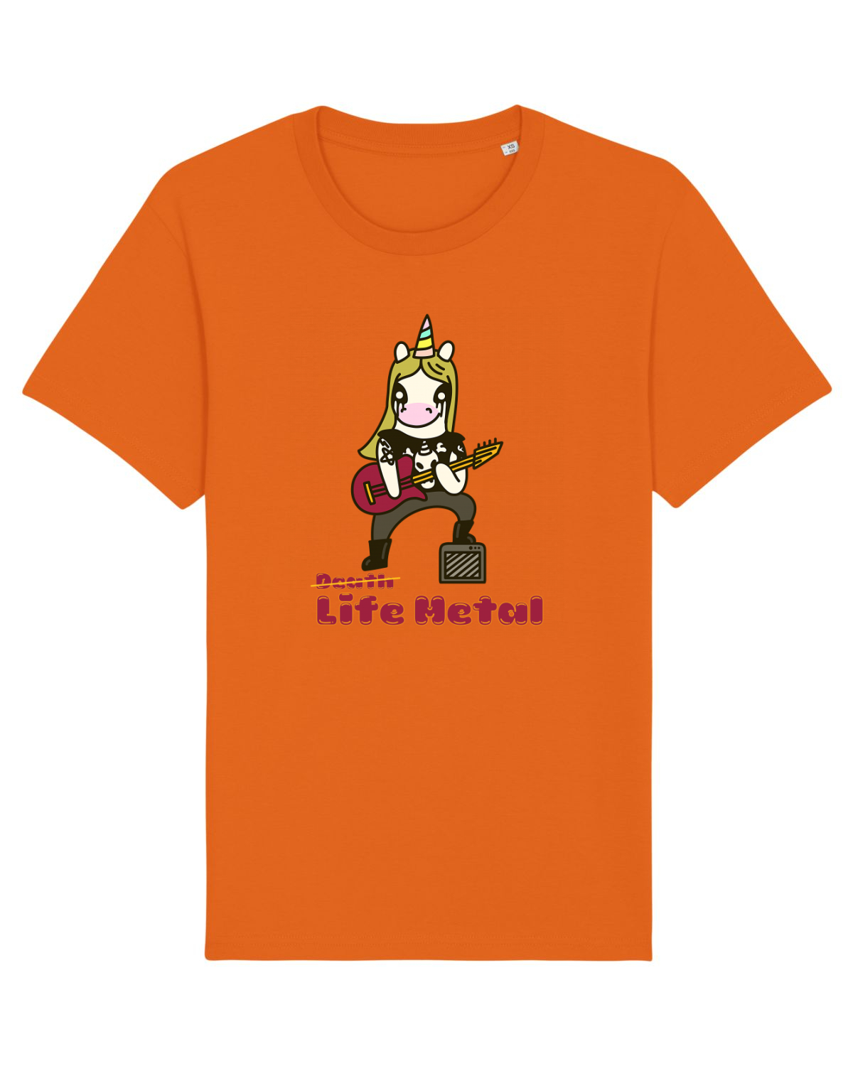 Tricou mânecă scurtă Unisex Rocker Bright Orange