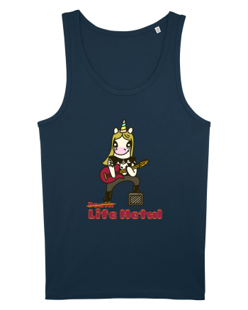 Funny Rock Unicorn Navy