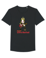 Funny Rock Unicorn Tricou mânecă scurtă guler larg Bărbat Skater
