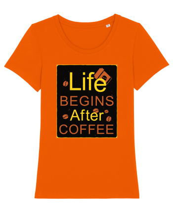 After Coffee - black Bright Orange