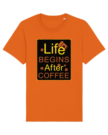 After Coffee - black Bright Orange
