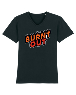 Burnt out Tricou mânecă scurtă guler V Bărbat Presenter