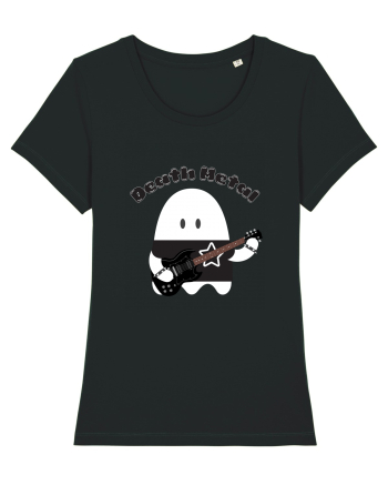 Funny Kawaii Metal Ghost Black