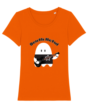Funny Kawaii Metal Ghost Bright Orange