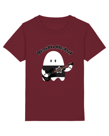 Funny Kawaii Metal Ghost Burgundy