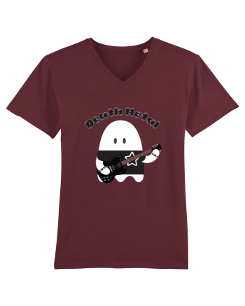 Funny Kawaii Metal Ghost Burgundy