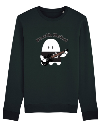 Funny Kawaii Metal Ghost Black