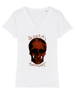 Bloody Thoughts Tricou mânecă scurtă guler V Damă Evoker