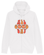All Good Day Retro Hanorac cu fermoar Unisex Connector