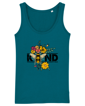 Bee Kind Wild Flower Vintage Ocean Depth