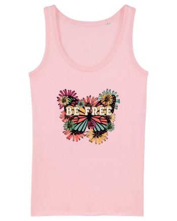 Be Free Butterfly Retro Cotton Pink