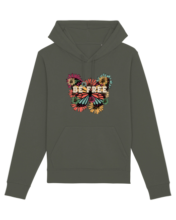 Be Free Butterfly Retro Khaki