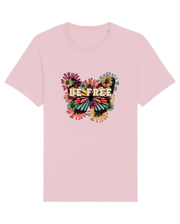 Be Free Butterfly Retro Cotton Pink