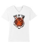 Eye Of The Tiger Retro Tricou mânecă scurtă guler V Bărbat Presenter