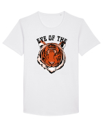 Eye Of The Tiger Retro Tricou mânecă scurtă guler larg Bărbat Skater