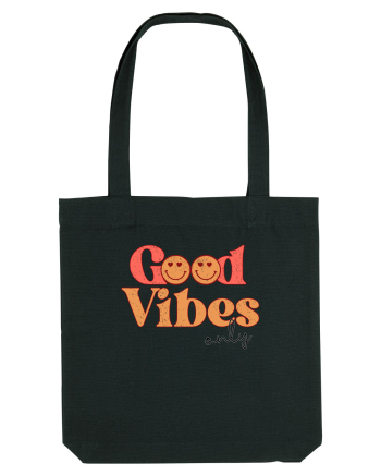 Good Vibes Only Retro Black