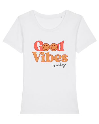 Good Vibes Only Retro White