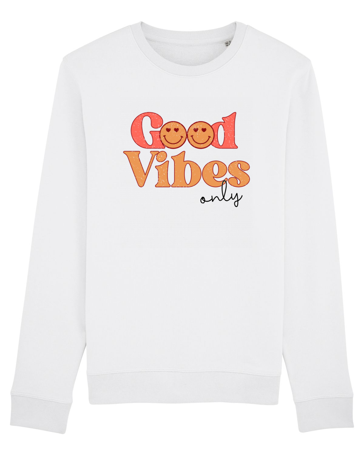 Bluză mânecă lungă Unisex Rise White