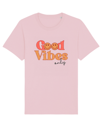 Good Vibes Only Retro Cotton Pink