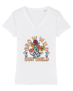 Grow Wild Sun Child Tricou mânecă scurtă guler V Damă Evoker